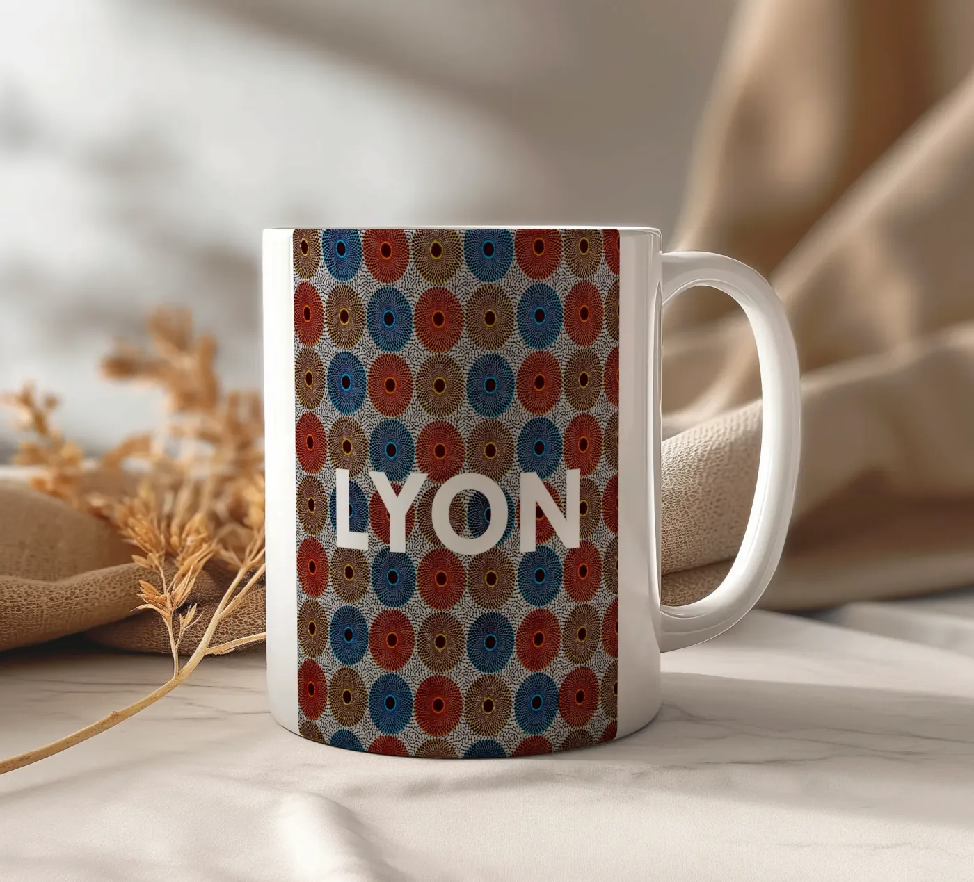 Lyon ceramic mug by Mathudace Créas