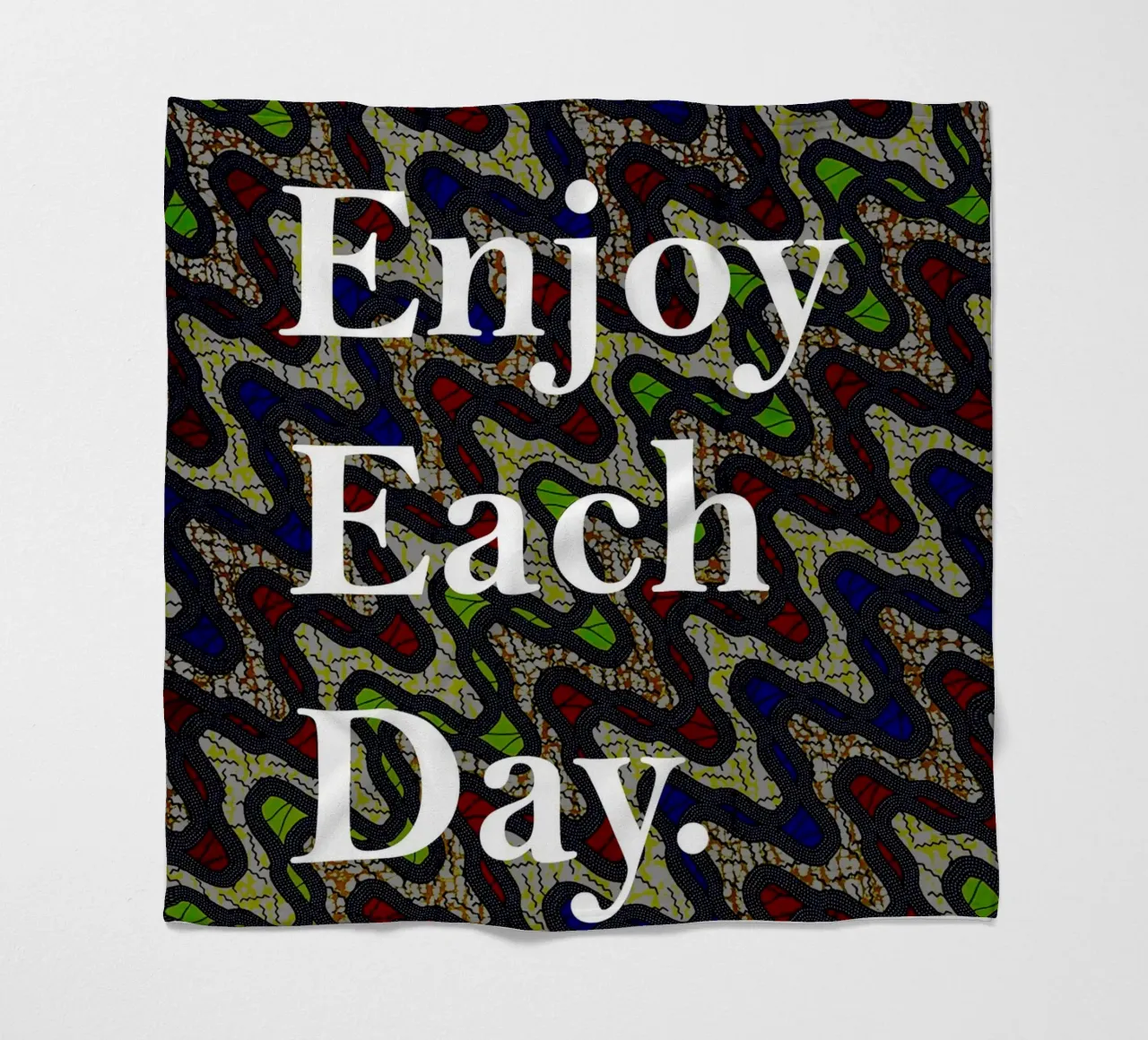 Enjoy each day coperta in pile da Mathudace Créas