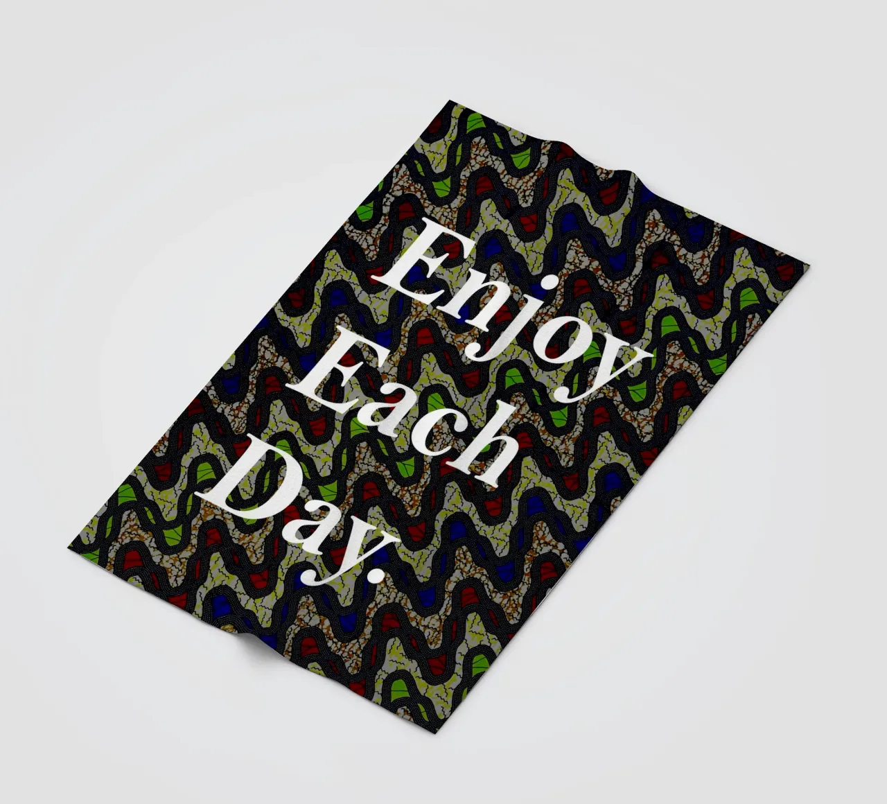 Enjoy each day coperta in pile da Mathudace Créas