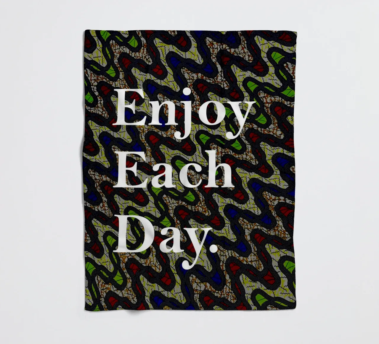 Enjoy each day coperta in pile da Mathudace Créas