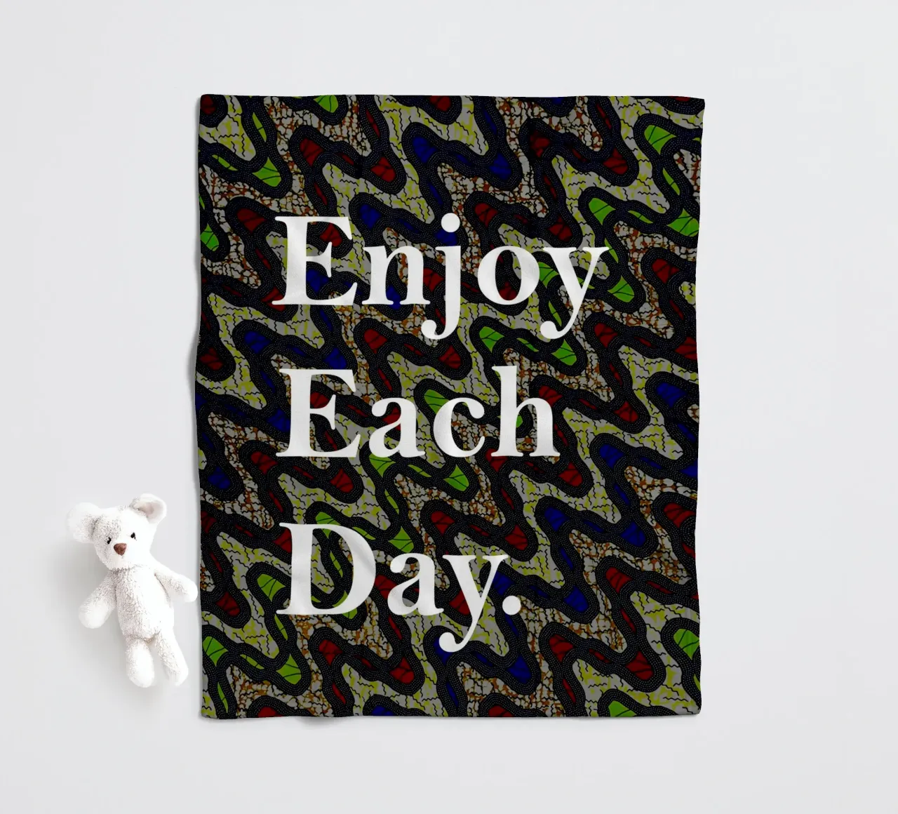 Enjoy each day coperta in pile da Mathudace Créas