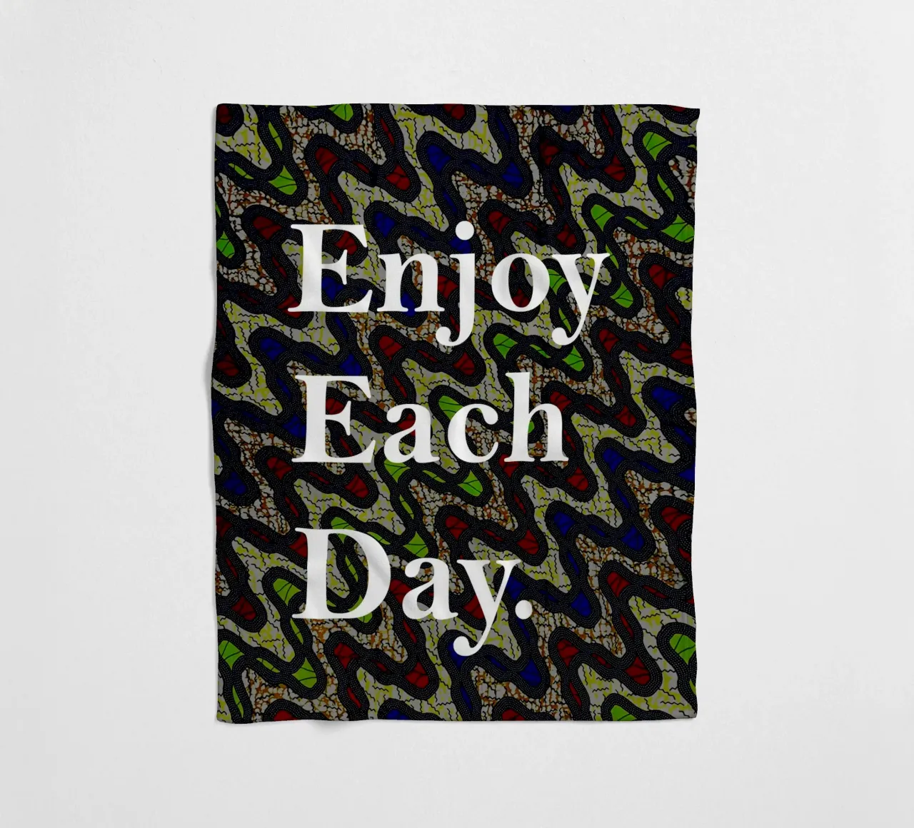 Enjoy each day coperta in pile da Mathudace Créas