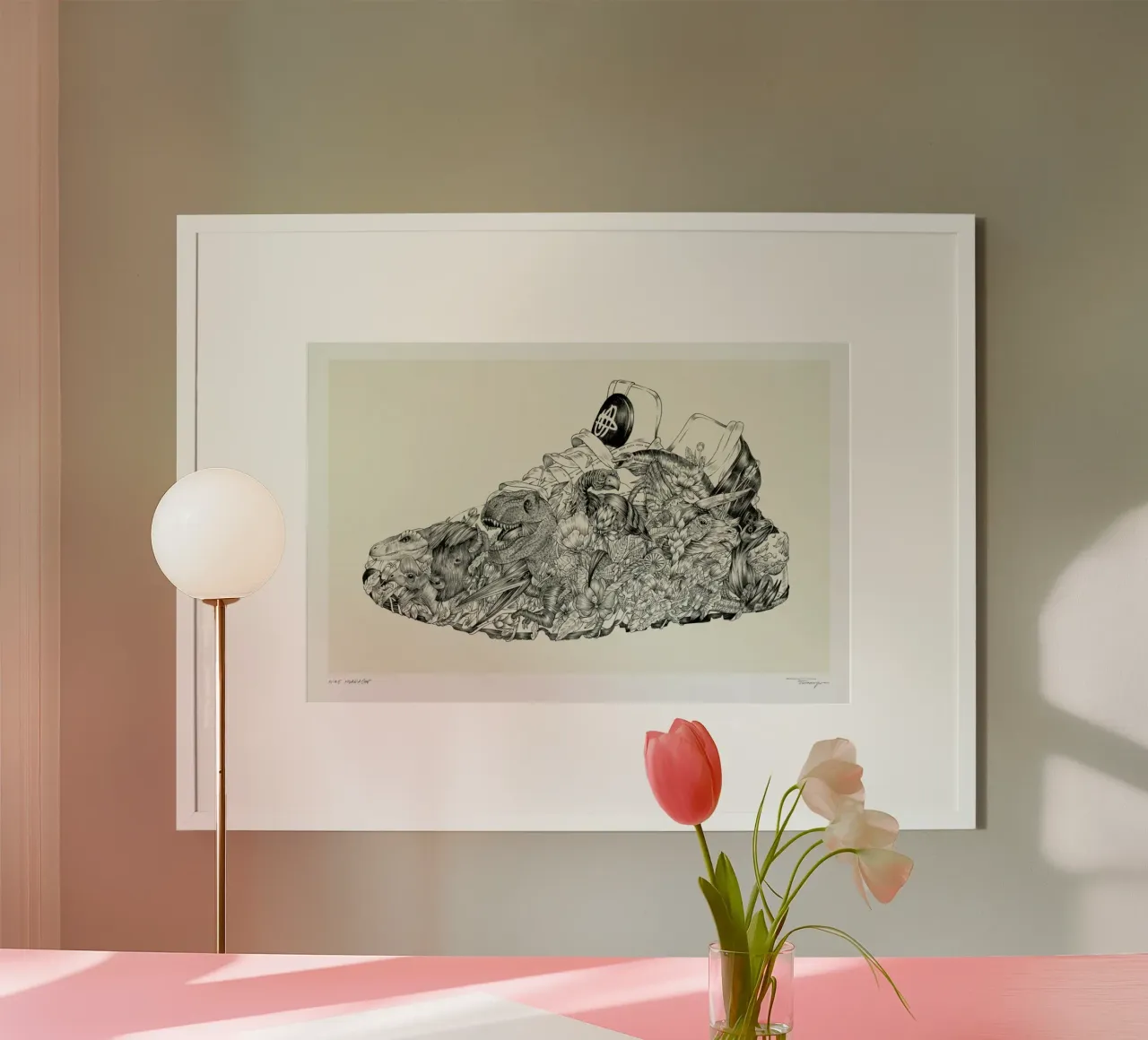 Huarache poster con telaio in alluminio da Faunesque