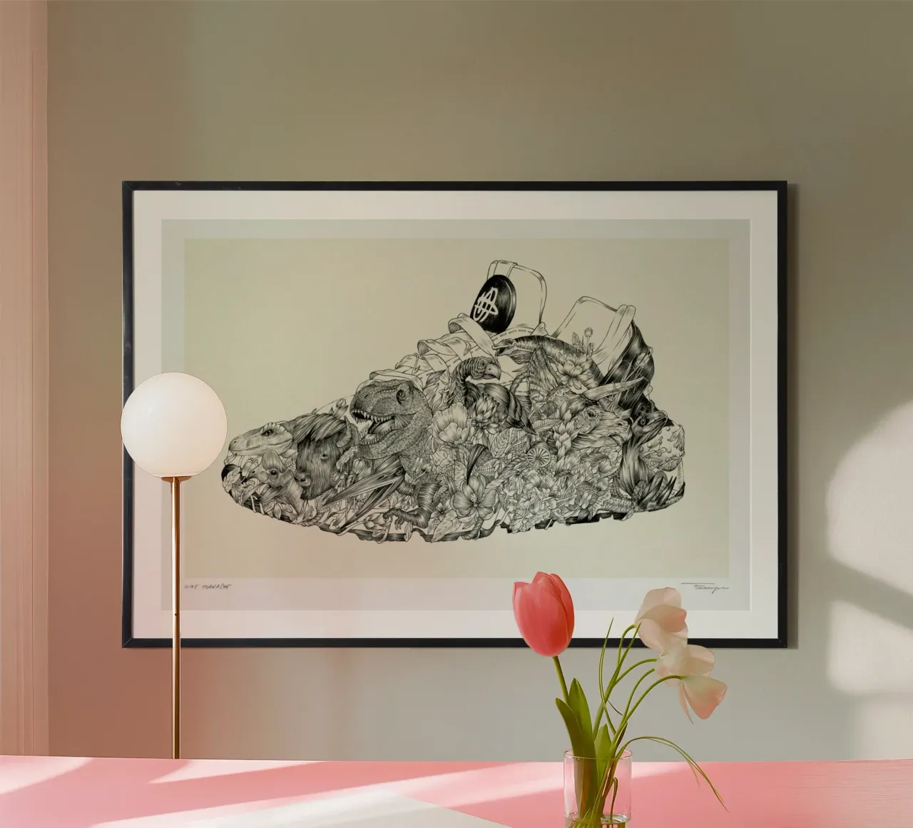 Huarache poster con telaio in alluminio da Faunesque