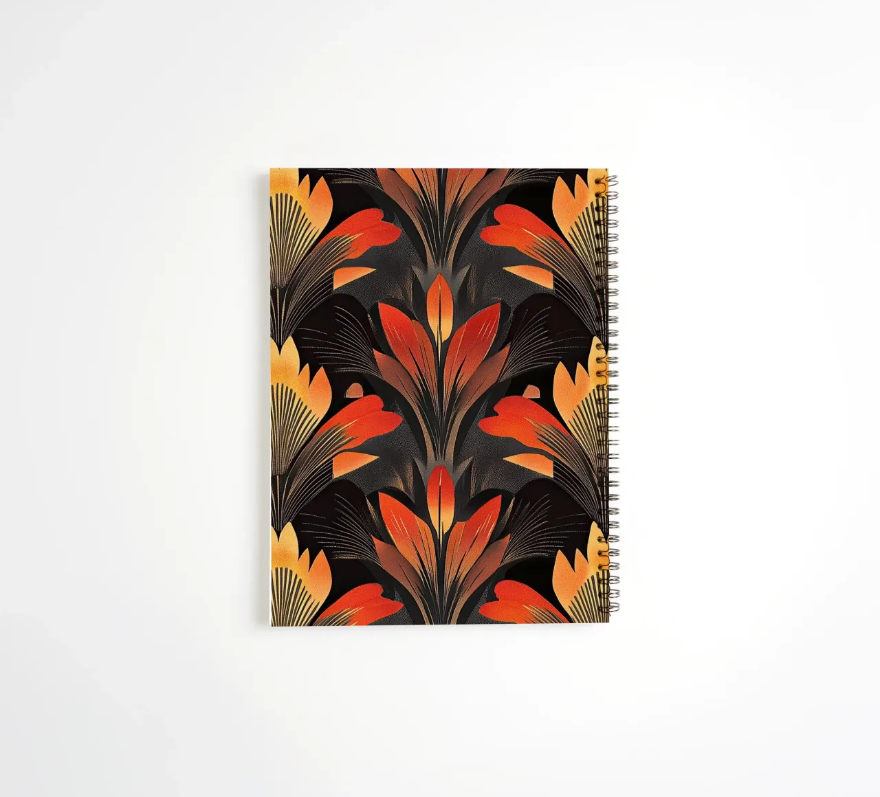 Art Deco spiral notebook by Nikis Art Studio