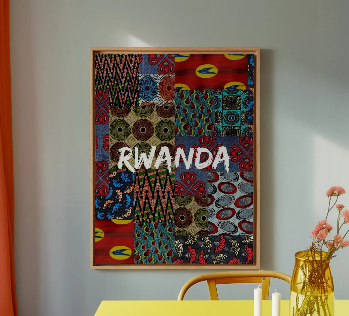 Rwanda canvas van Mathudace Créas