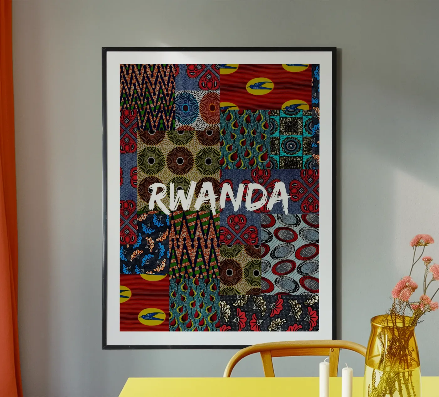 Rwanda poster van Mathudace Créas