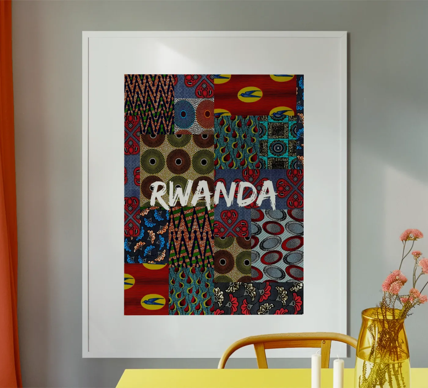 Rwanda poster van Mathudace Créas