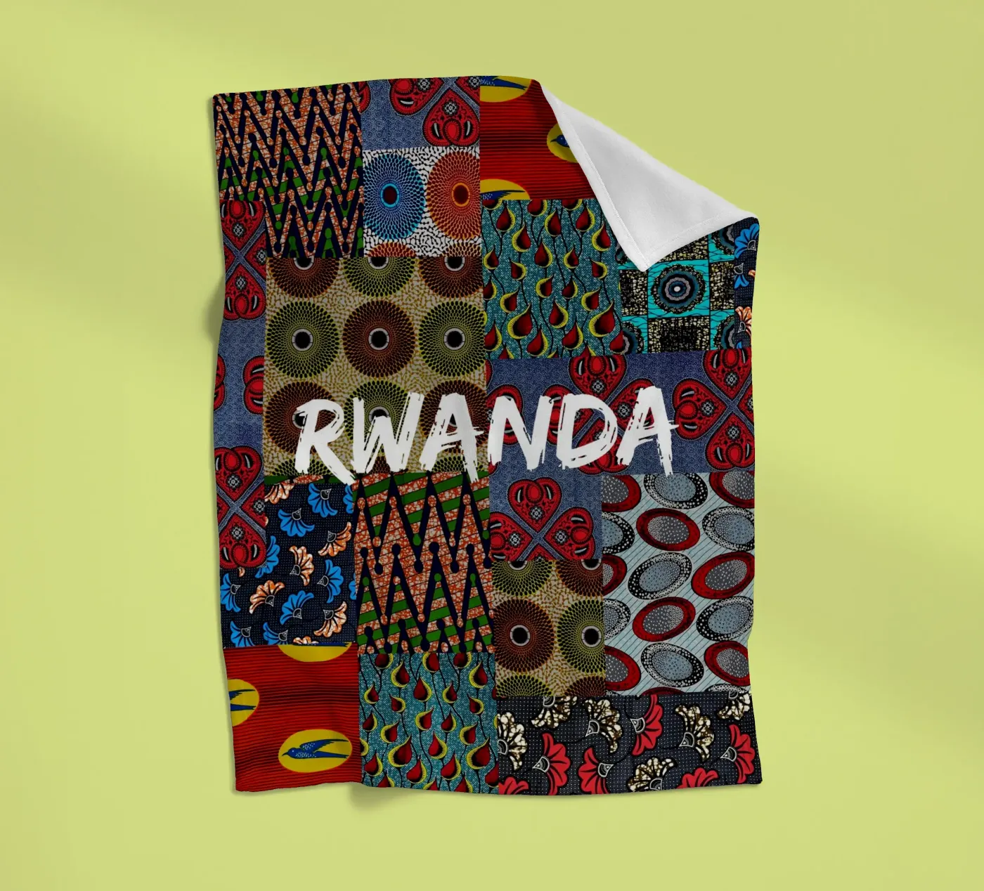 Rwanda fleecedeken van Mathudace Créas