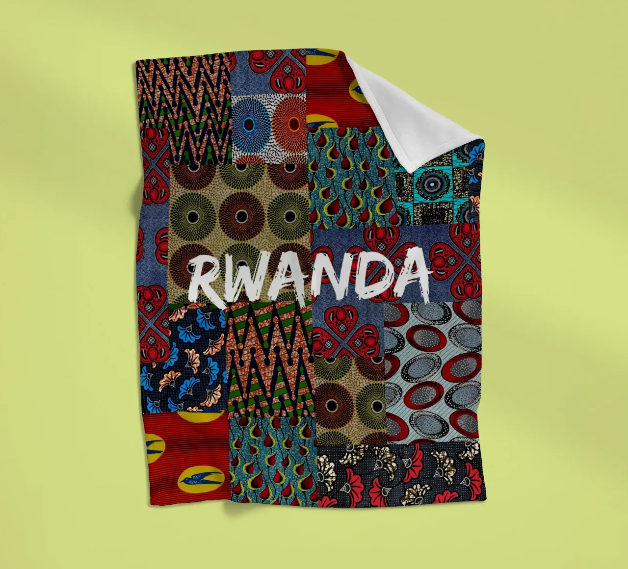 Rwanda fleecedeken van Mathudace Créas