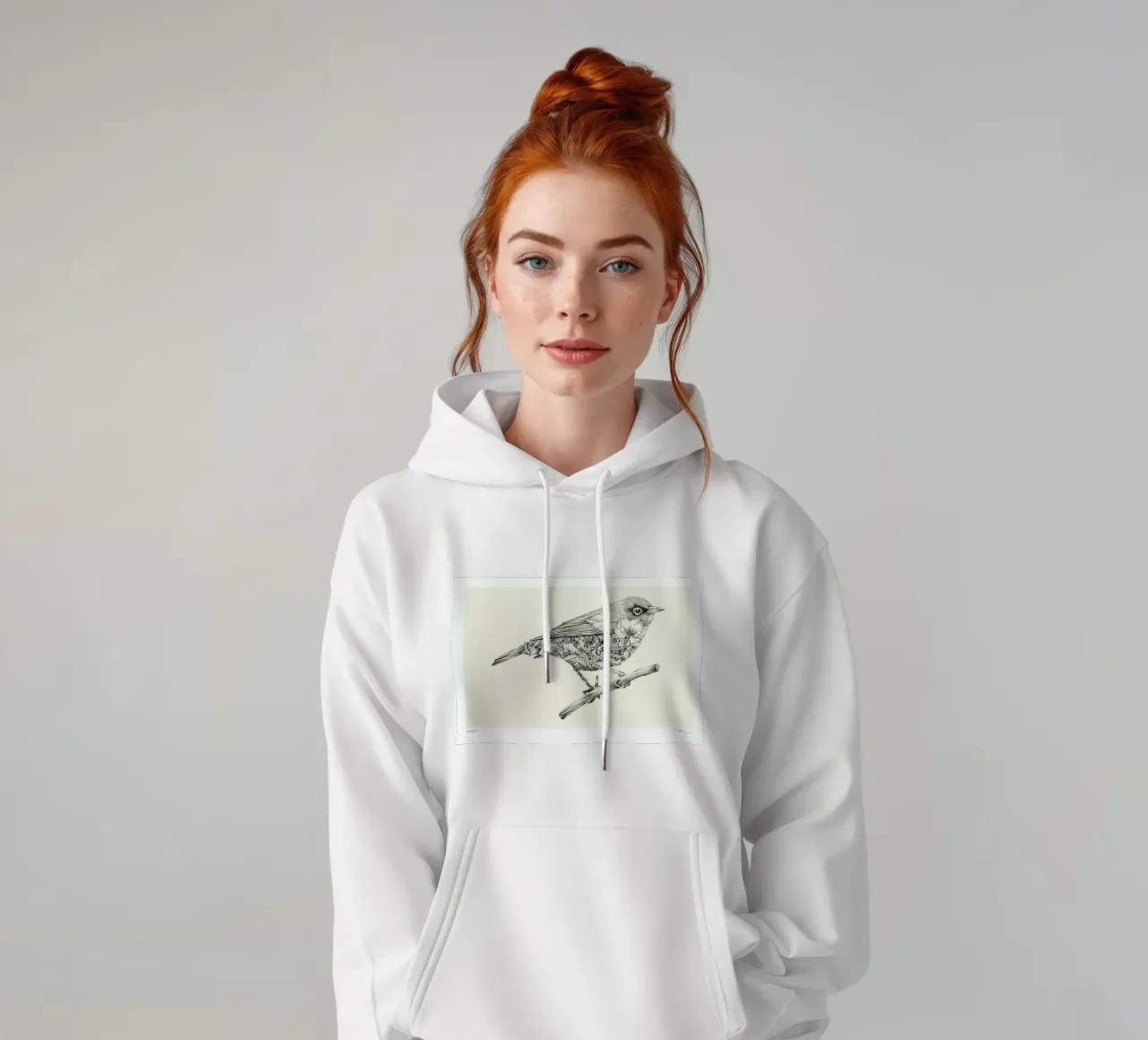 Waxeye felpa con cappuccio da Faunesque