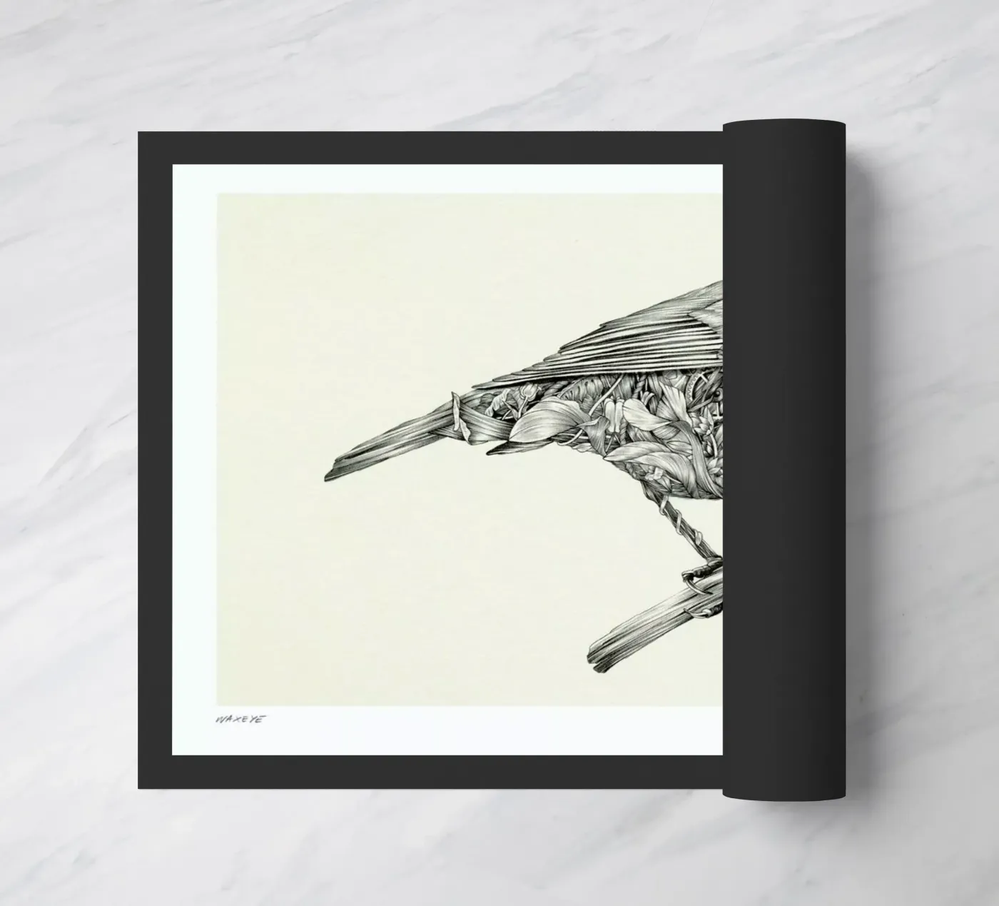 Waxeye doormat by Faunesque