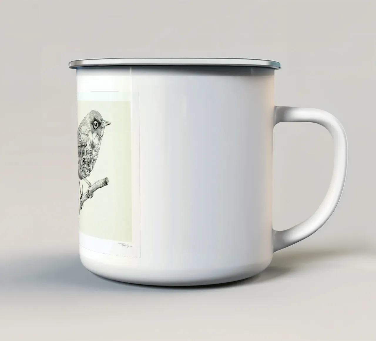 Waxeye tazza in smalto da Faunesque