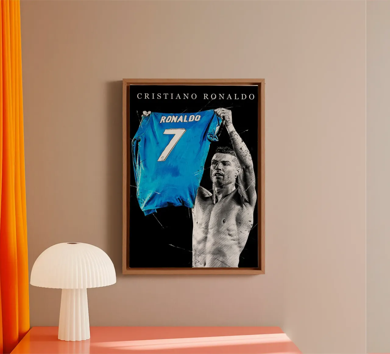Cristiano Ronaldo Real Madrid 2 canvas met Baklijst van tenten