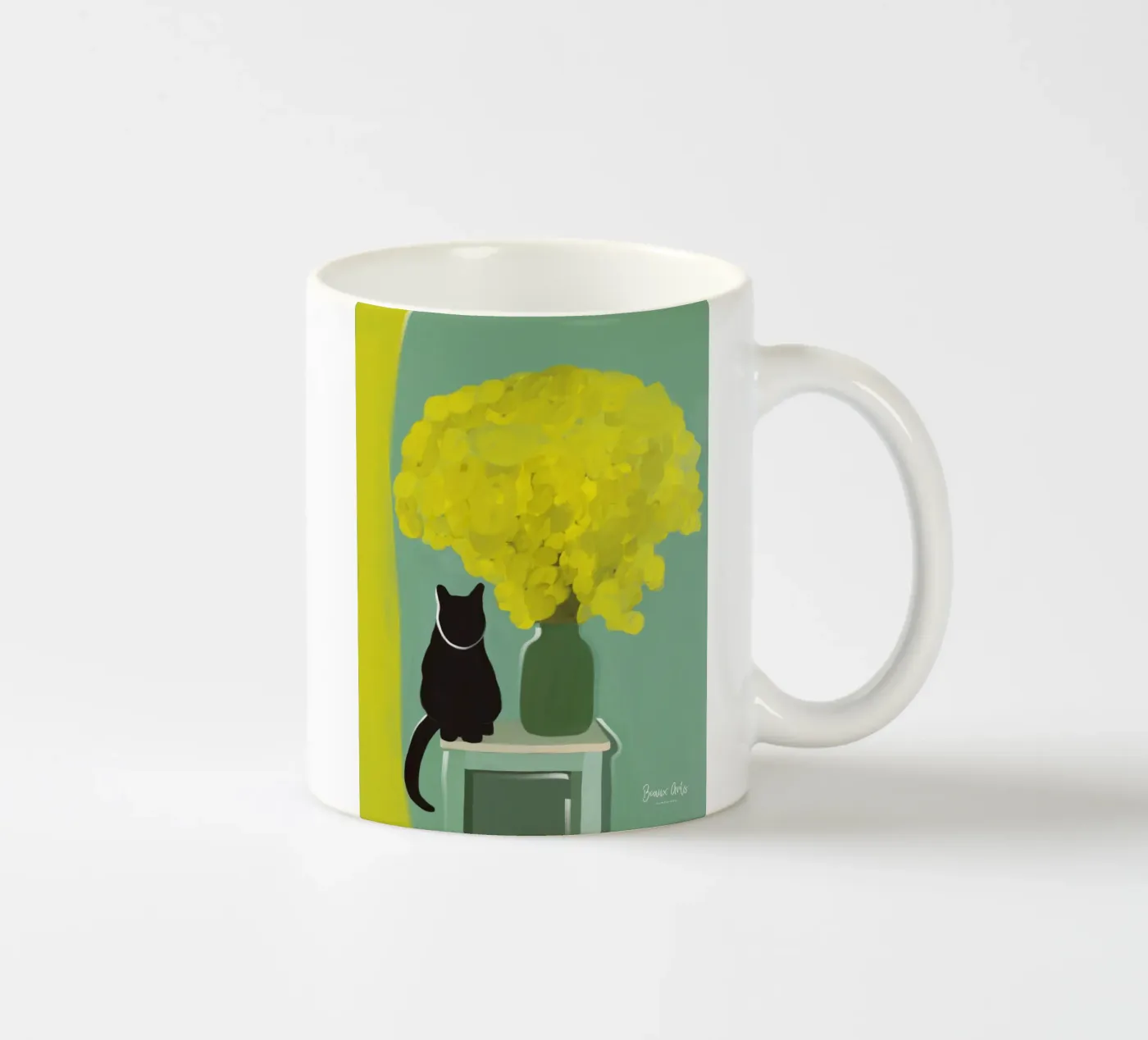 Celestial Drift ceramic mug by Mike Leymi