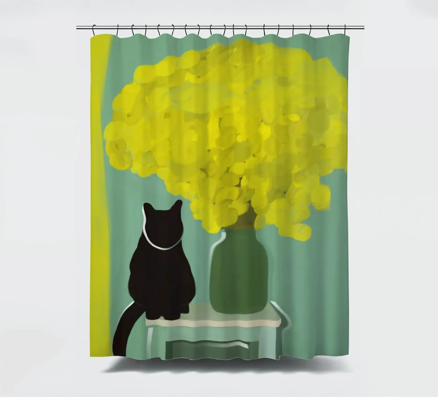 Celestial Drift Duschvorhang von Mike Leymi