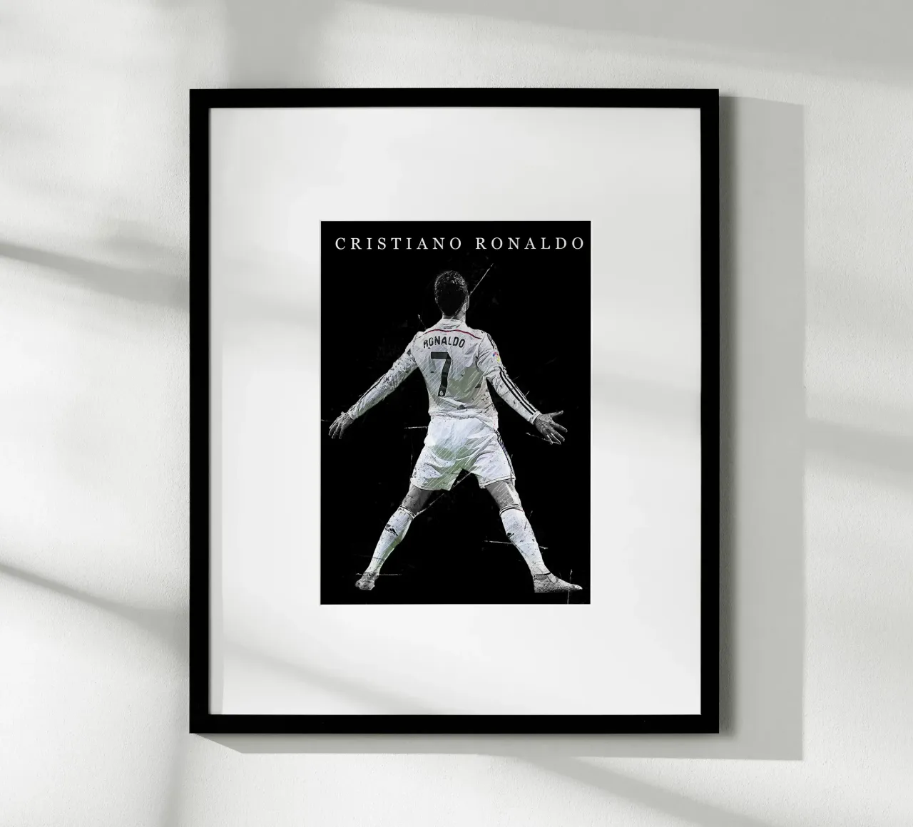 Cristiano Ronaldo Real Madrid poster con telaio in plastica da tenten