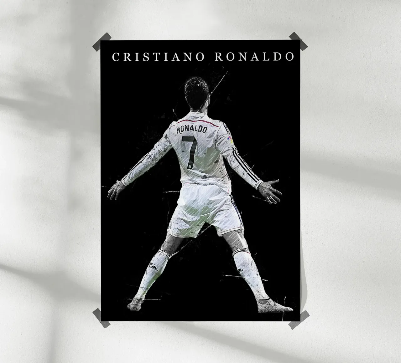 Cristiano Ronaldo Real Madrid poster con telaio in plastica da tenten