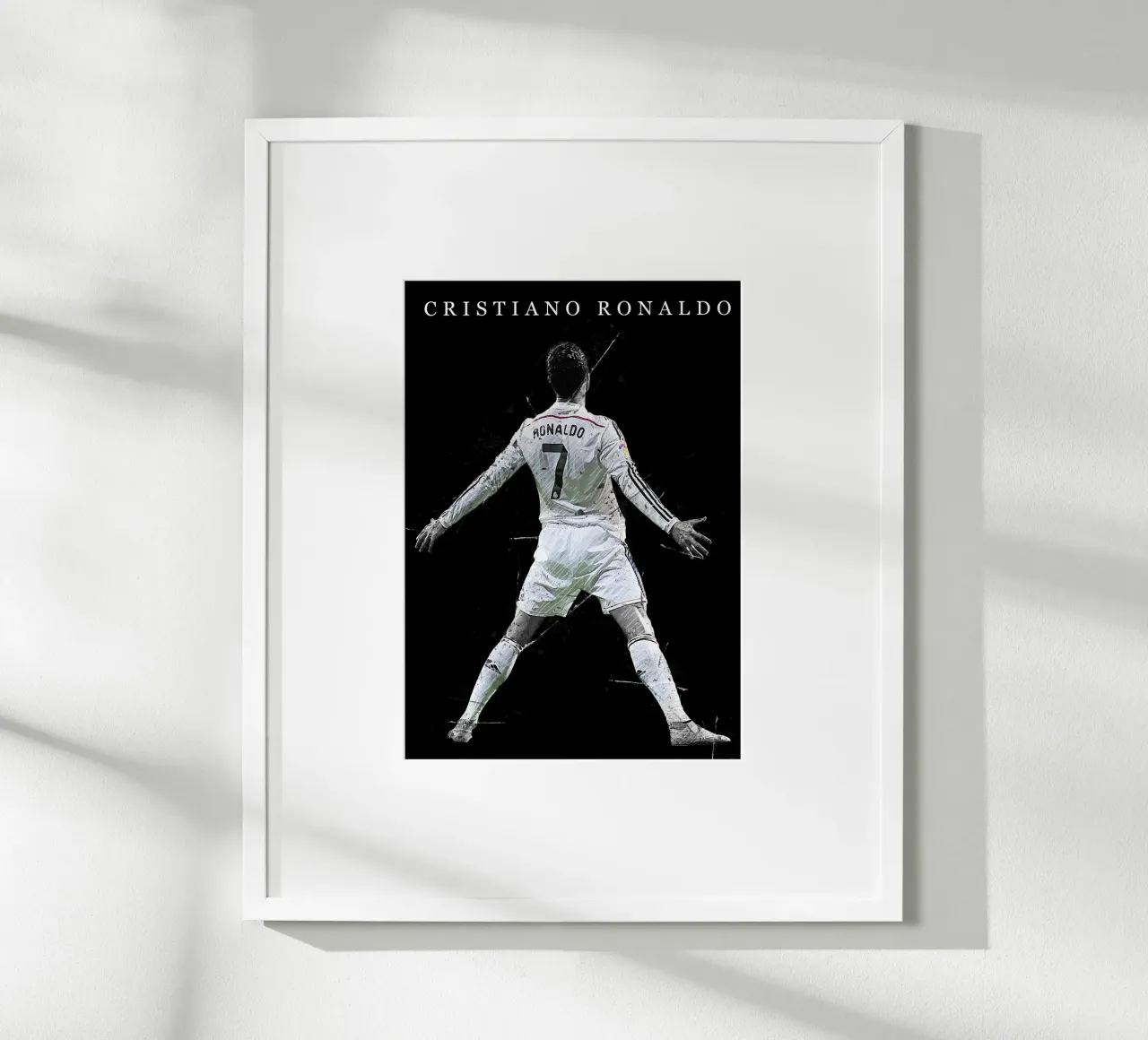Cristiano Ronaldo Real Madrid poster con telaio in plastica da tenten