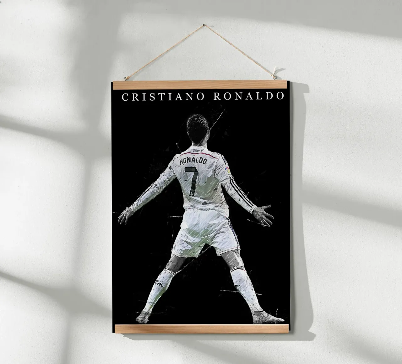 Cristiano Ronaldo Real Madrid poster con telaio in plastica da tenten
