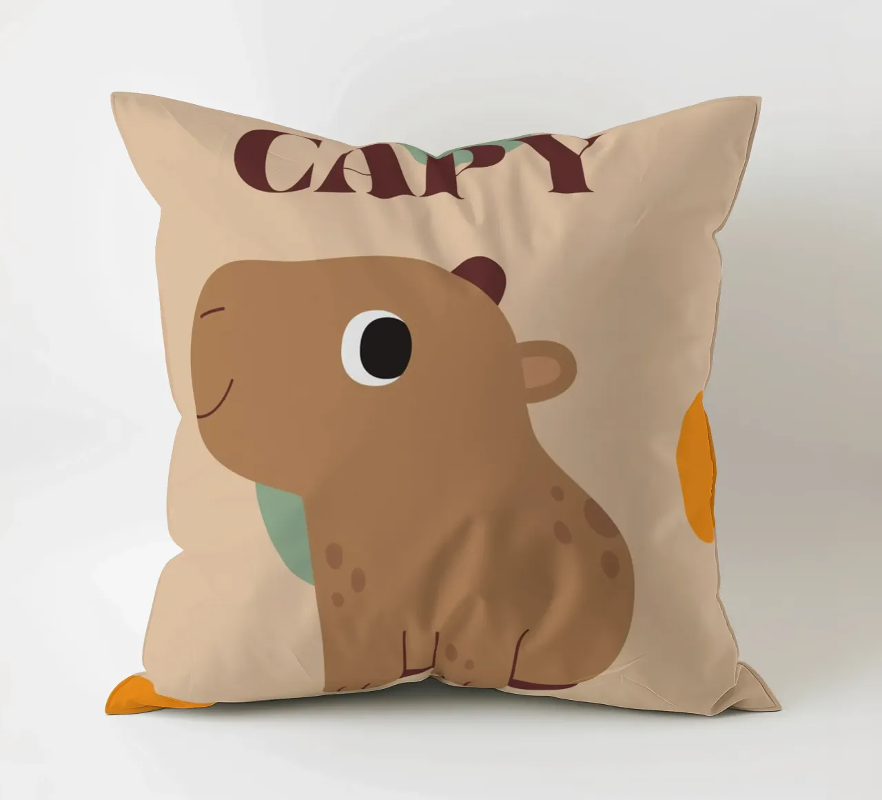 Capy Life | Fun Capybara Print cuscino da PrintCessStudio