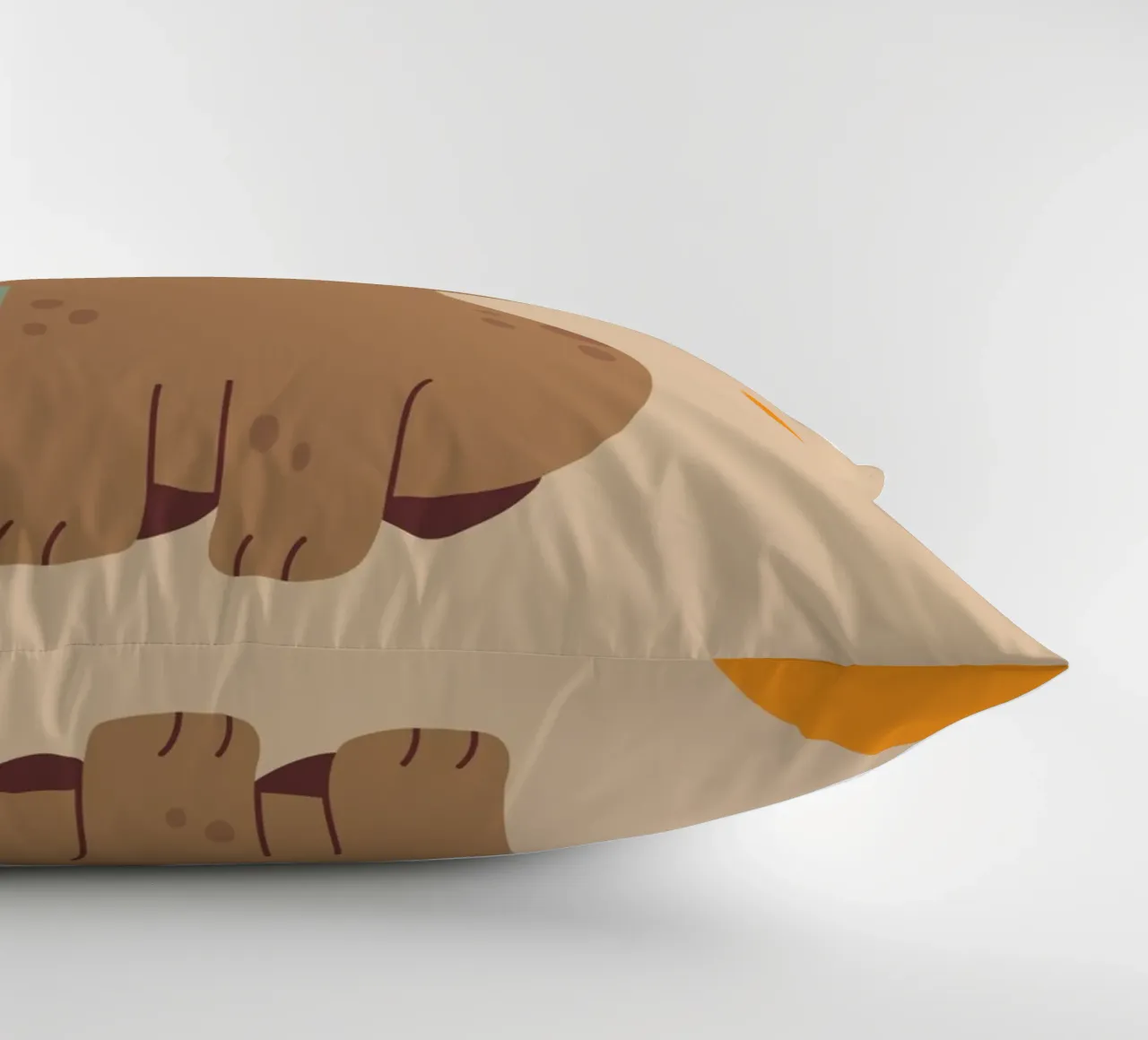 Capy Life | Fun Capybara Print decorative cushion by PrintCessStudio