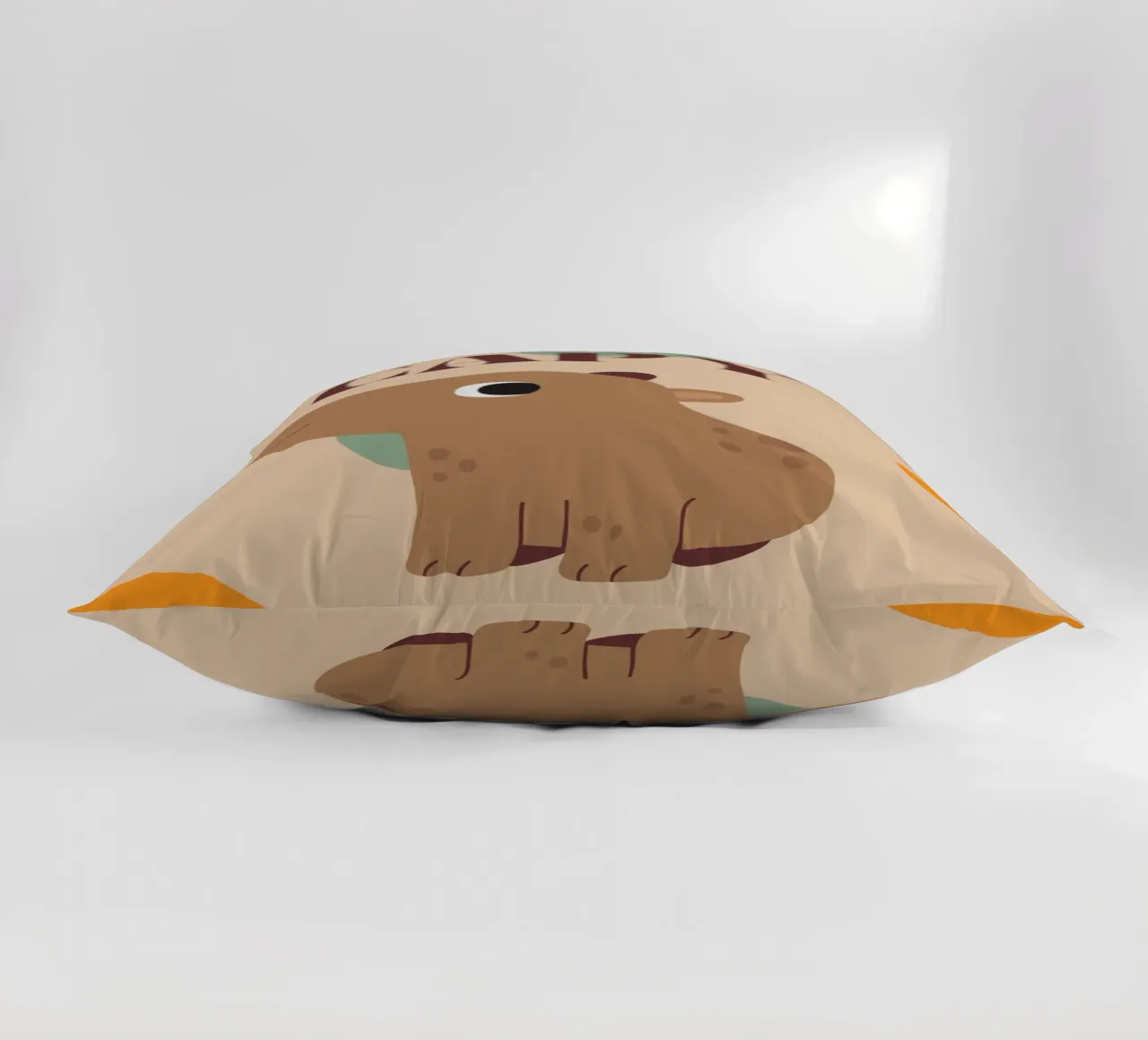 Capy Life | Fun Capybara Print decorative cushion by PrintCessStudio