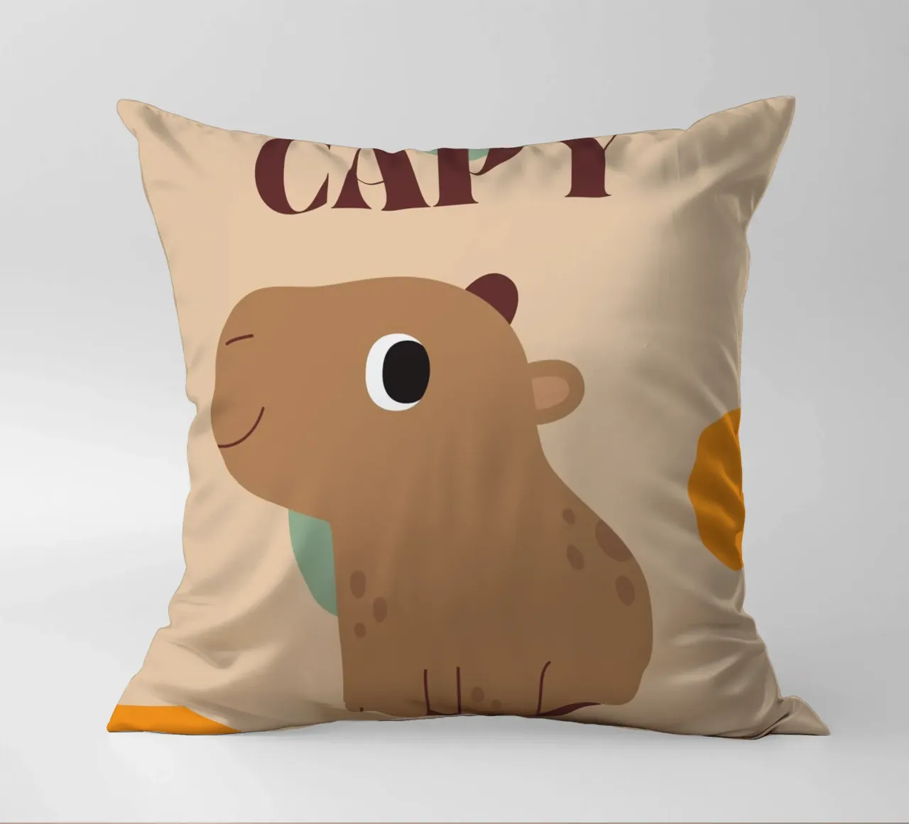 Capy Life | Fun Capybara Print cuscino da PrintCessStudio
