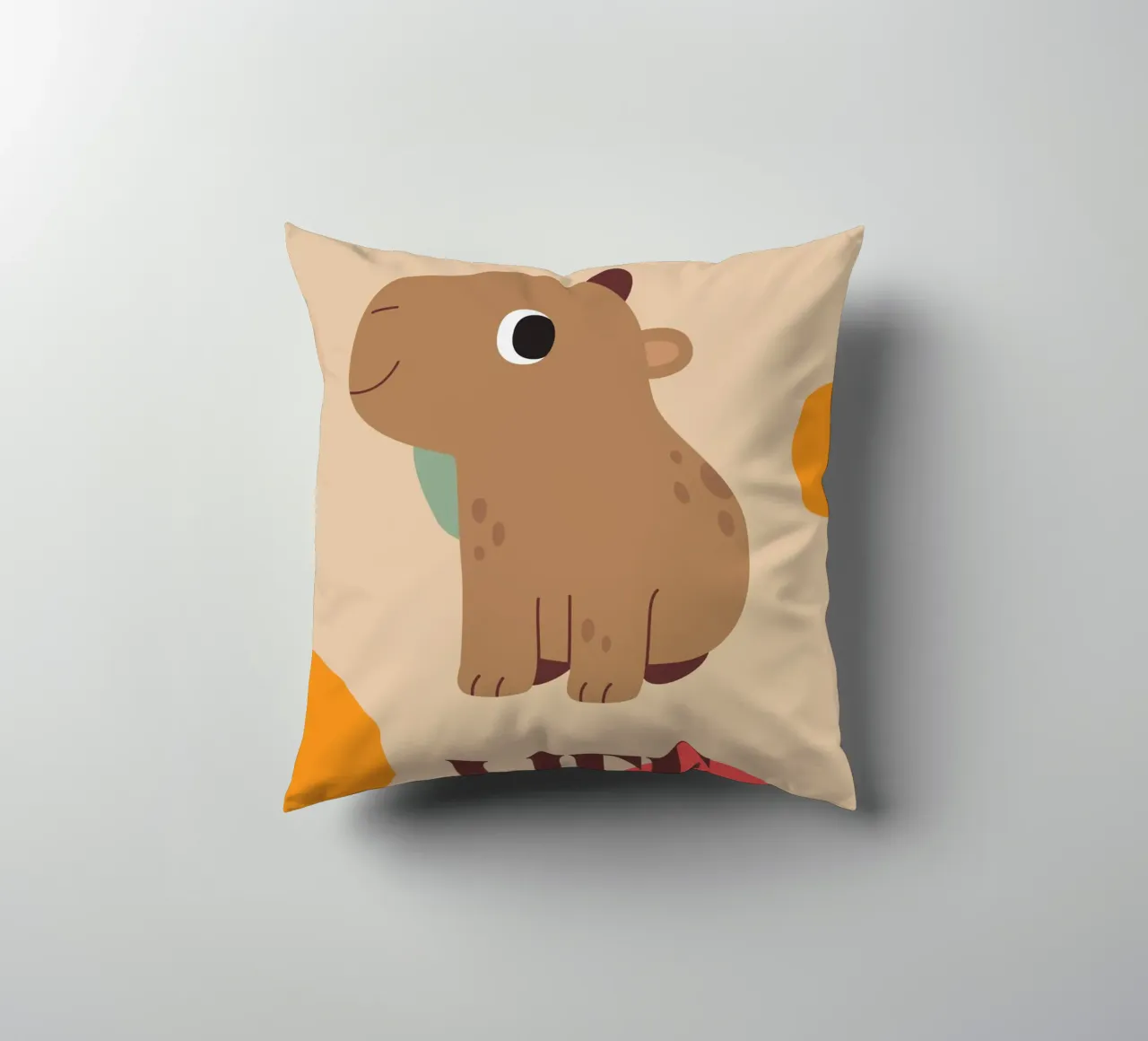 Capy Life | Fun Capybara Print cuscino da PrintCessStudio