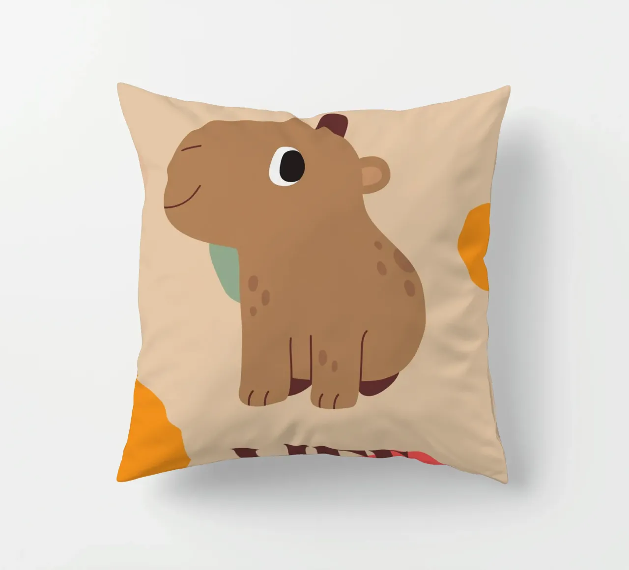 Capy Life | Fun Capybara Print cuscino da PrintCessStudio
