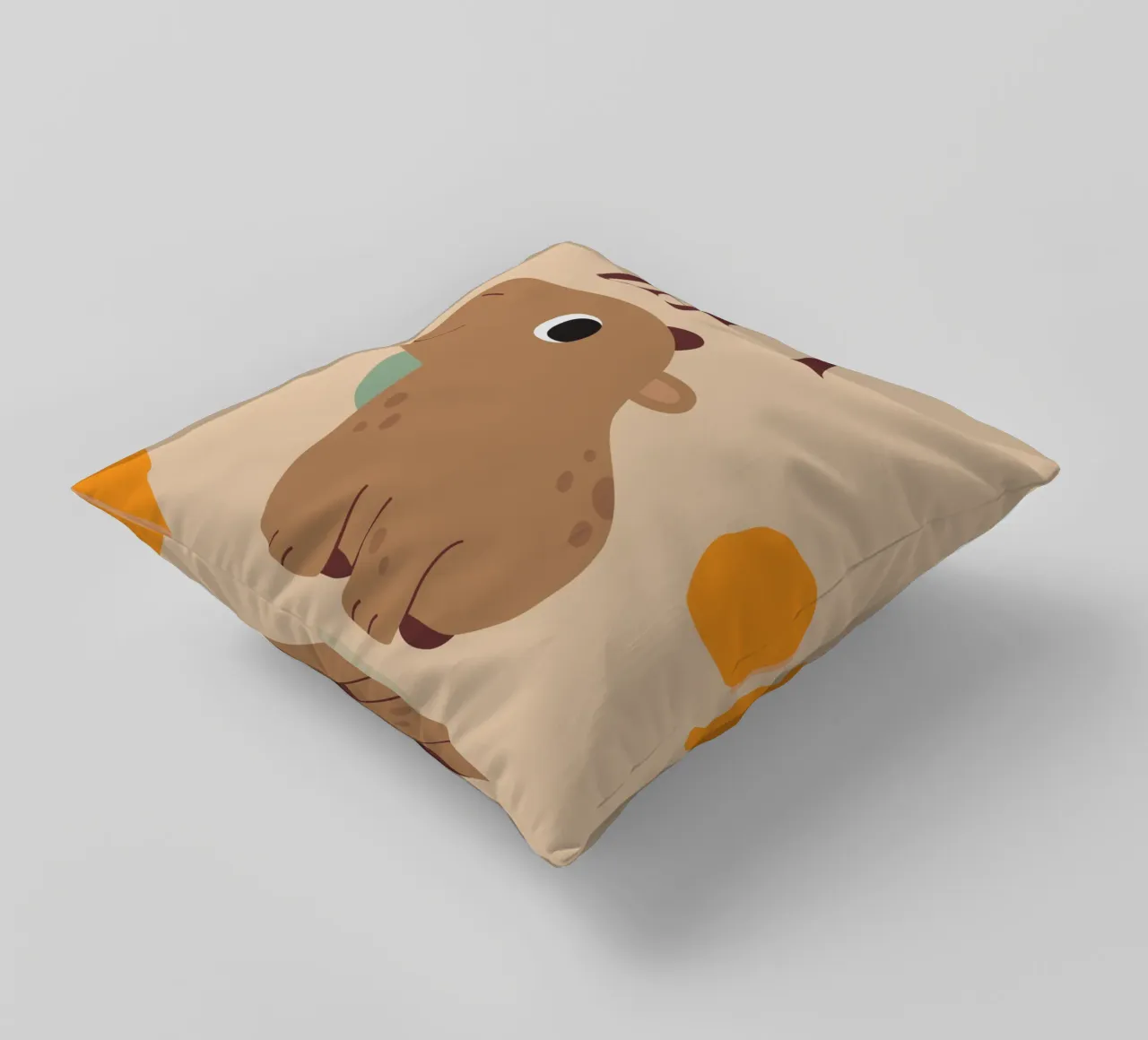 Capy Life | Fun Capybara Print cuscino da PrintCessStudio