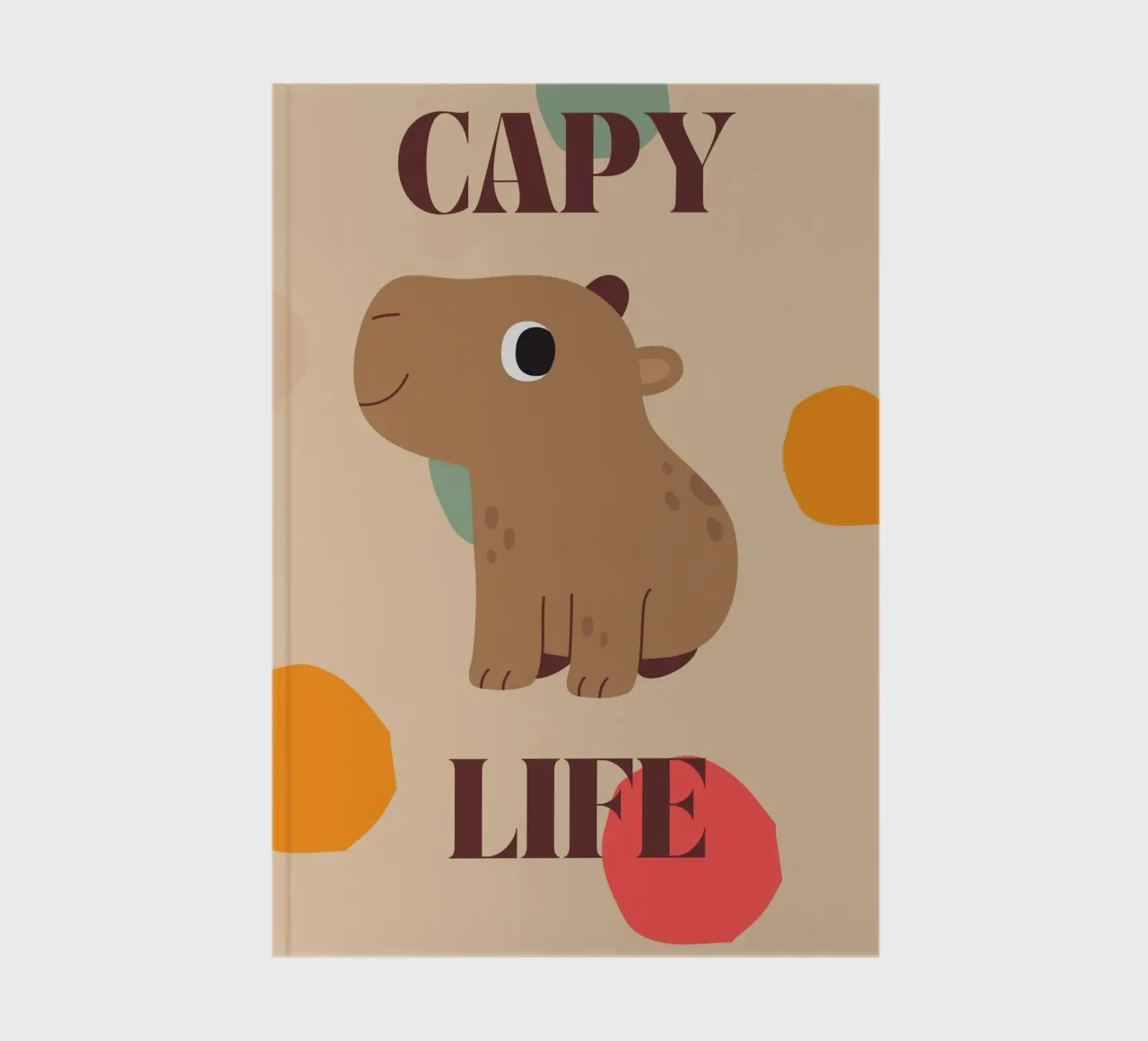 Capy Life | Fun Capybara Print cuaderno de PrintCessStudio