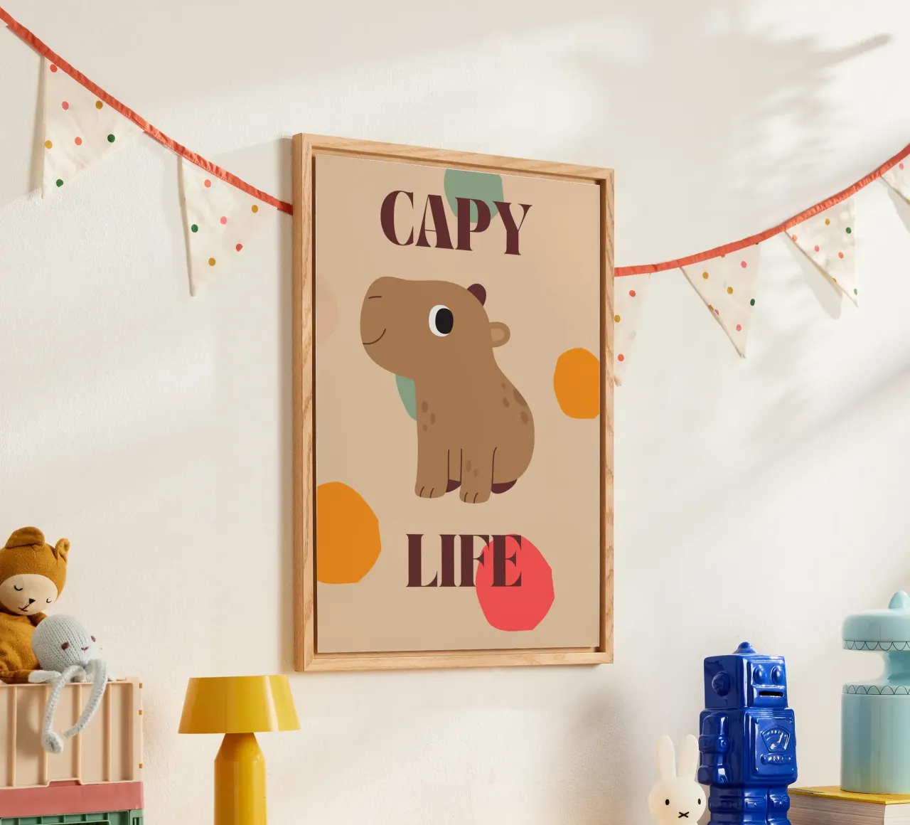 Capy Life | Fun Capybara Print plexiglass da PrintCessStudio