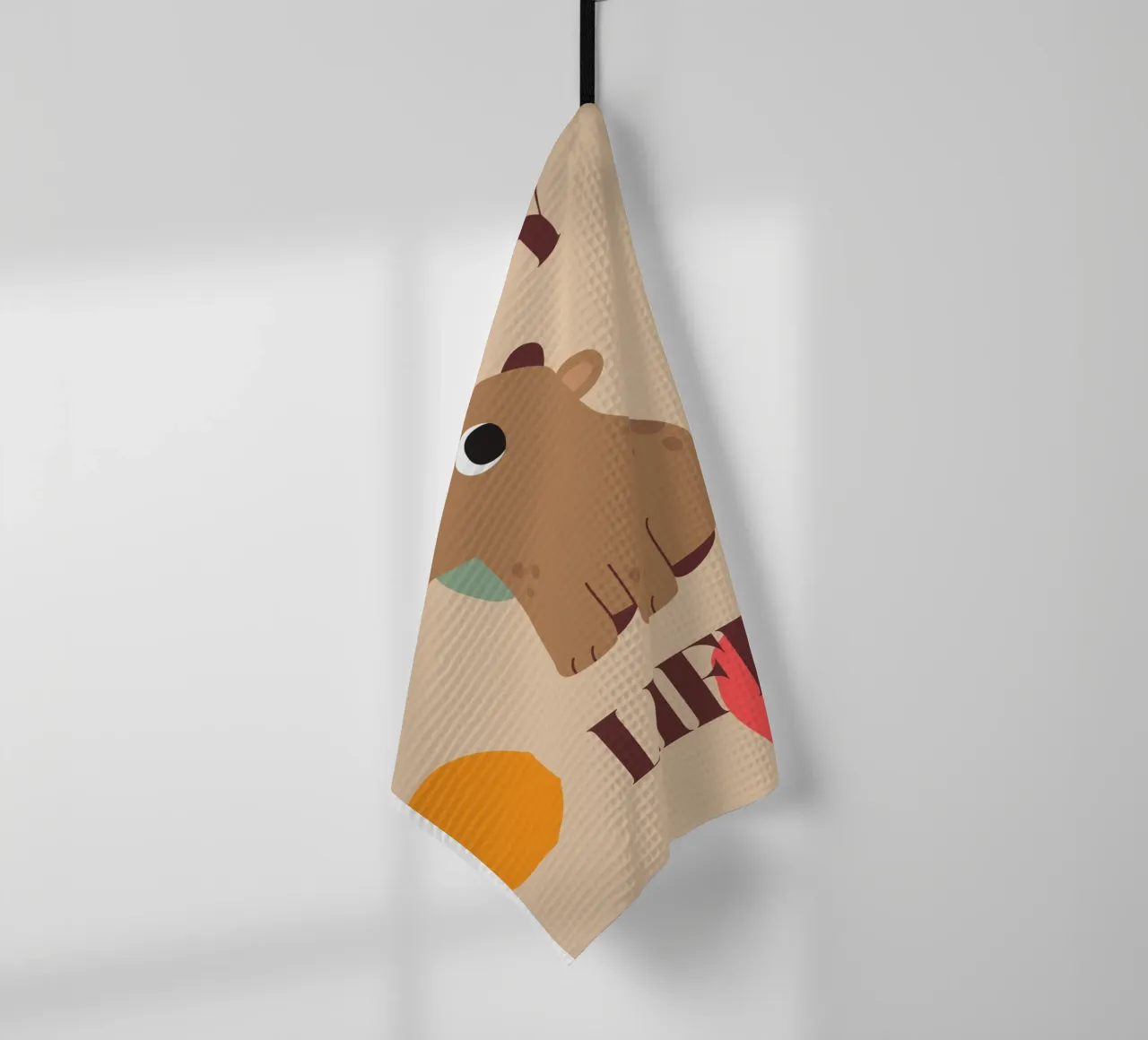 Capy Life | Fun Capybara Print canovaccio da cucina da PrintCessStudio