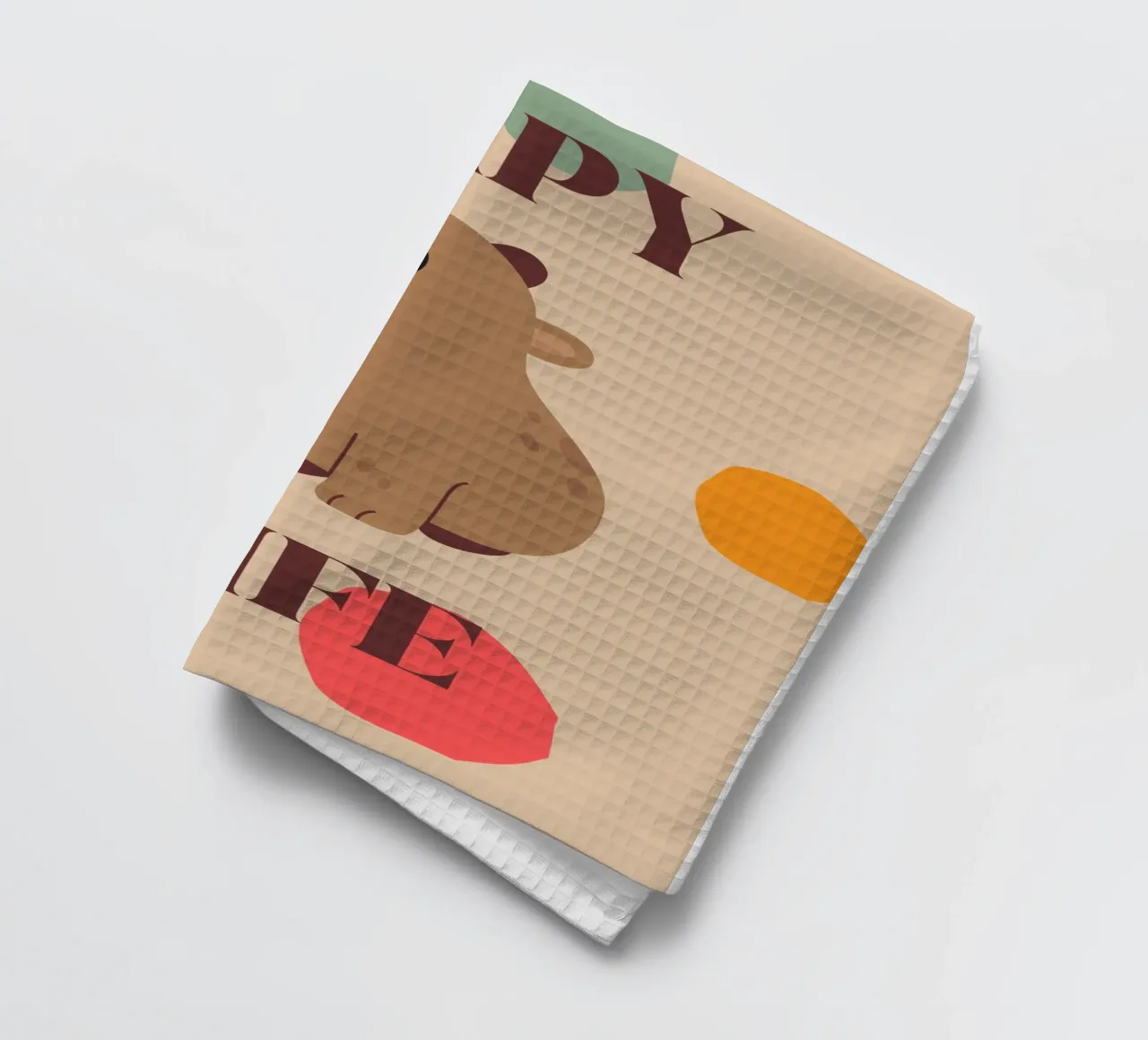 Capy Life | Fun Capybara Print canovaccio da cucina da PrintCessStudio