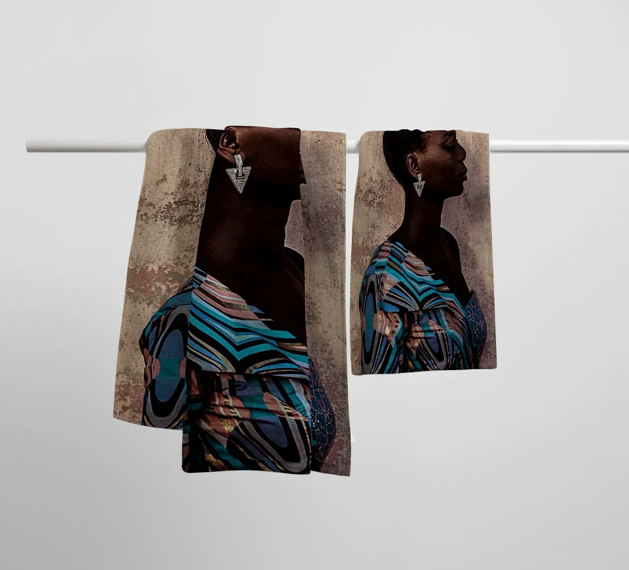 Afro Flourish asciugamano da bagno da Mathudace Créas