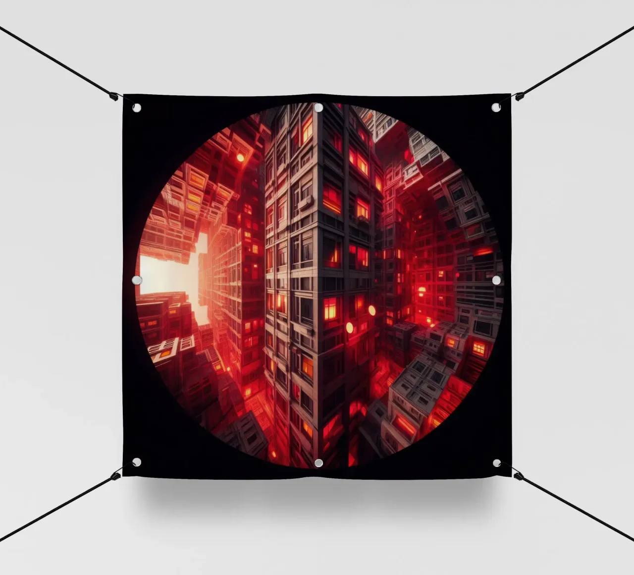 Sphere 010 - Futuristic Sci-Fi Cityscape telo in pvc da Spheres