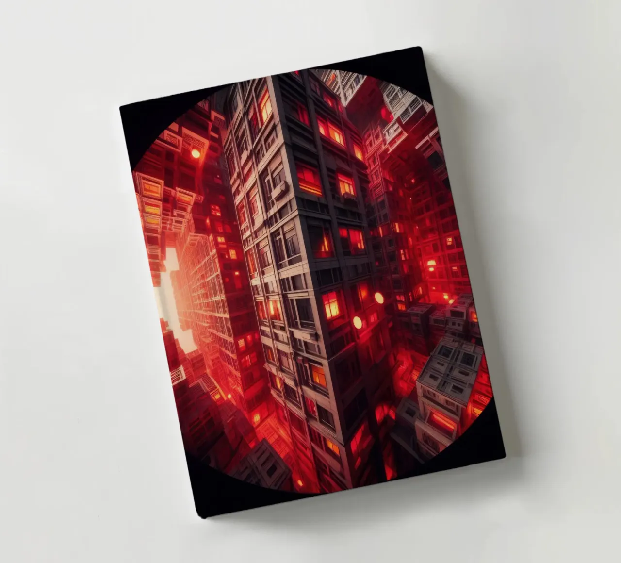 Sphere 010 - Futuristic Sci-Fi Cityscape notebook by Spheres