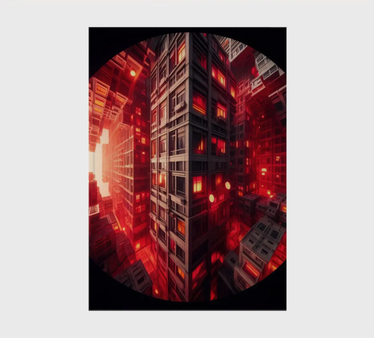 Sphere 010 - Futuristic Sci-Fi Cityscape notebook by Spheres