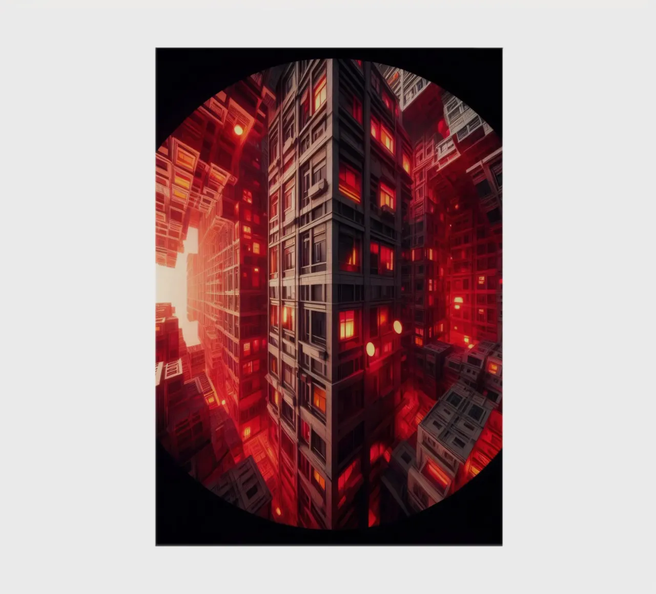 Sphere 010 - Futuristic Sci-Fi Cityscape notebook by Spheres