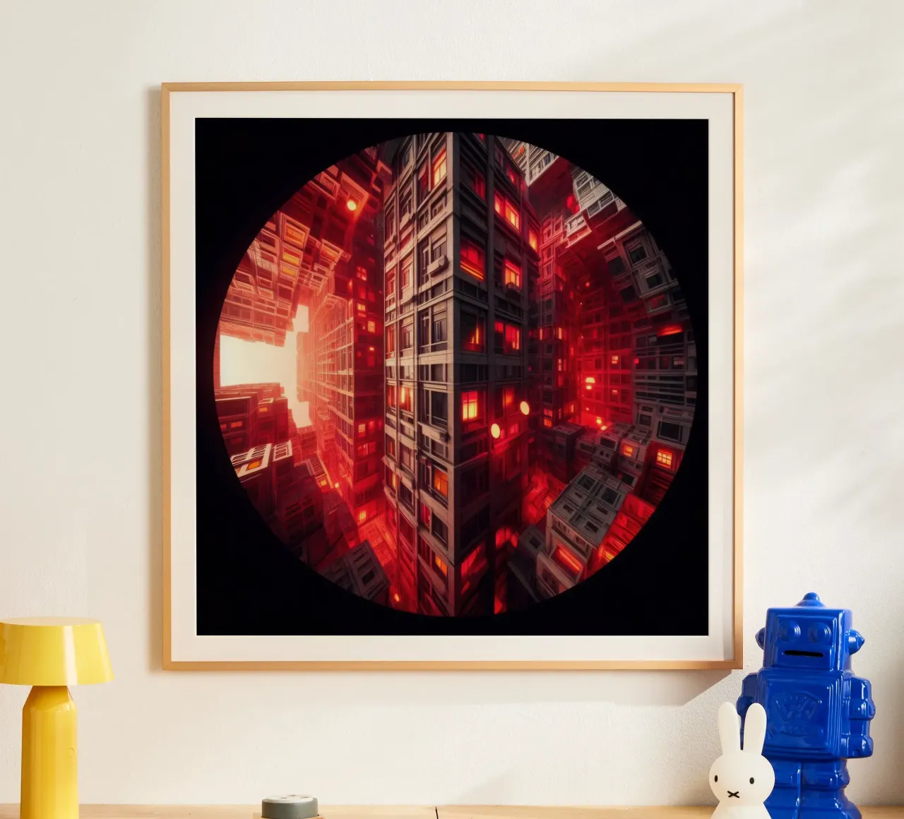 Sphere 010 - Futuristic Sci-Fi Cityscape carta hahnemühle da Spheres