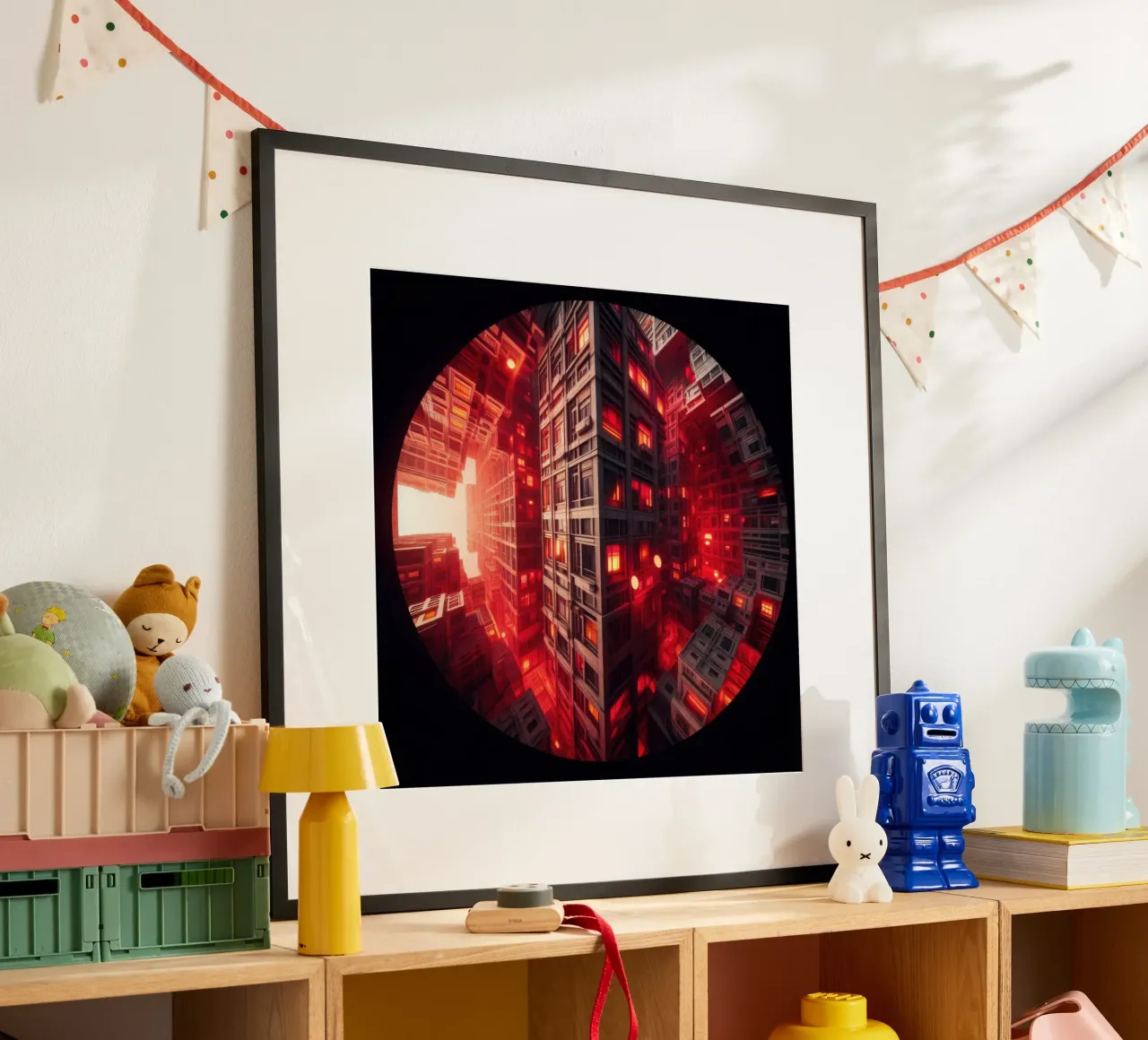 Sphere 010 - Futuristic Sci-Fi Cityscape carta hahnemühle da Spheres