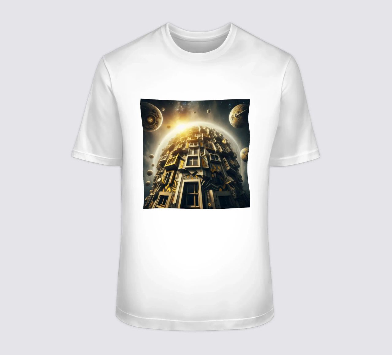 Sphere 028 - Futuristic Planet-Like Structure t-shirt da Spheres