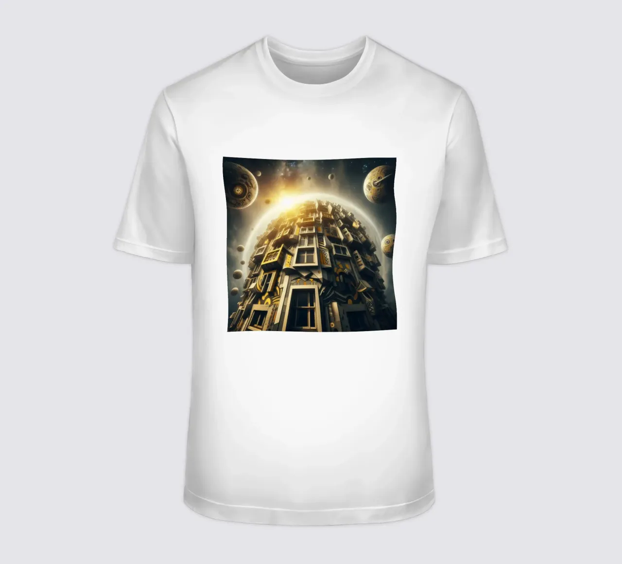 Sphere 028 - Futuristic Planet-Like Structure t-shirt da Spheres