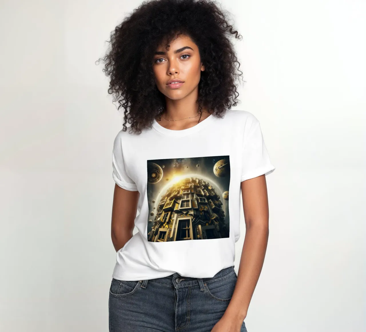 Sphere 028 - Futuristic Planet-Like Structure t-shirt da donna da Spheres
