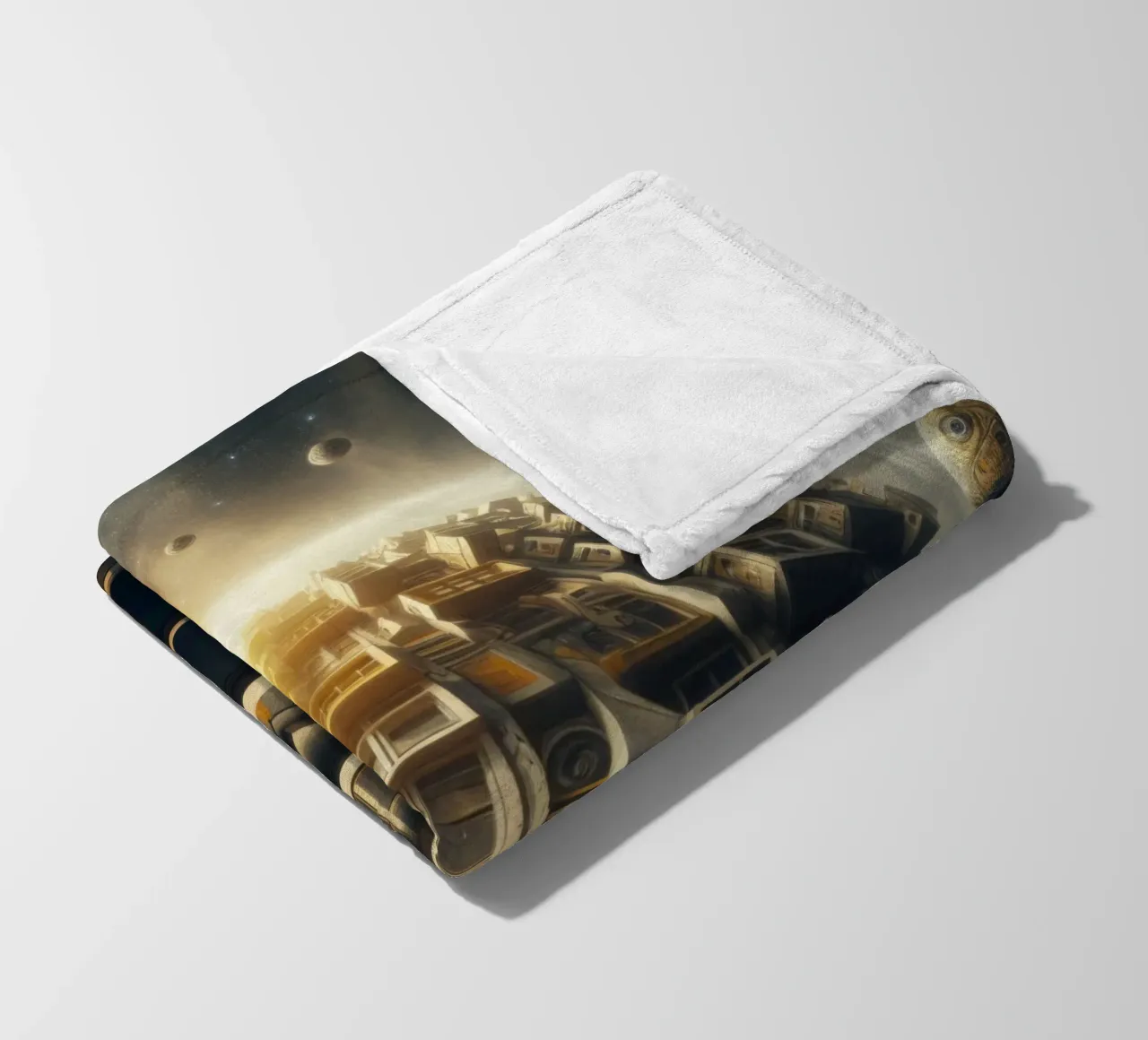 Sphere 028 - Futuristic Planet-Like Structure coperta in pile da Spheres