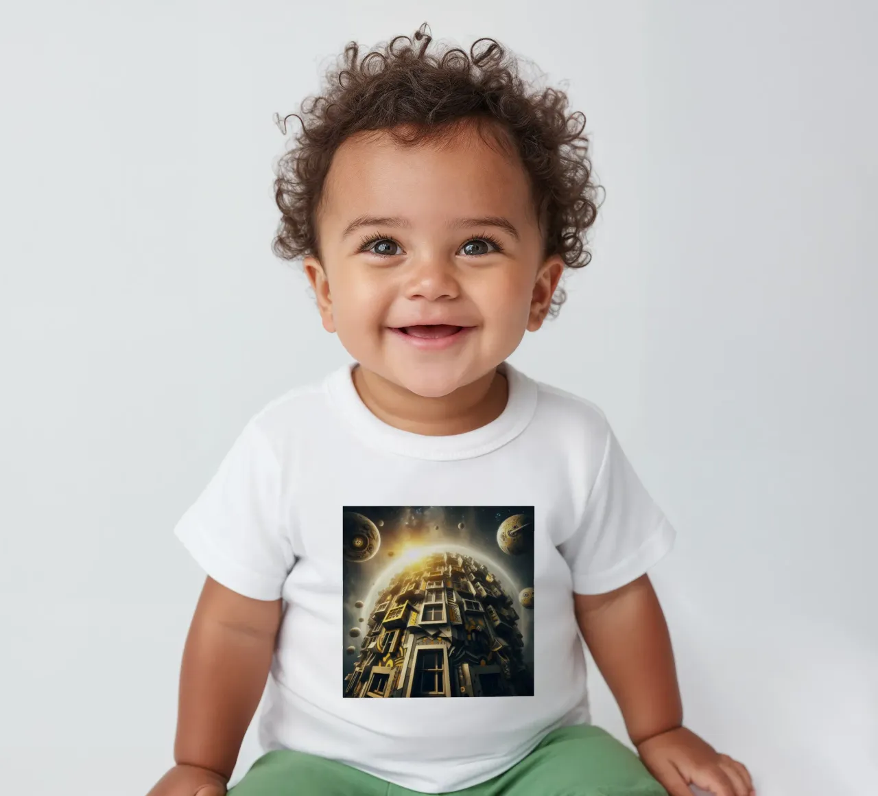 Sphere 028 - Futuristic Planet-Like Structure Baby T-Shirt von Spheres