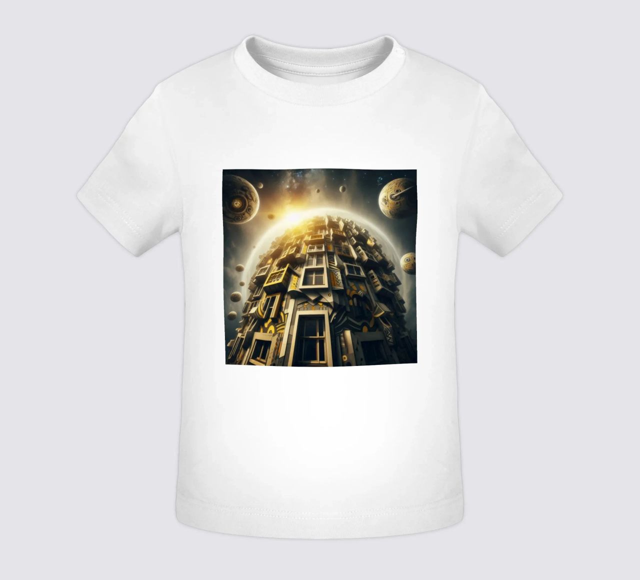Sphere 028 - Futuristic Planet-Like Structure maglietta neonato da Spheres