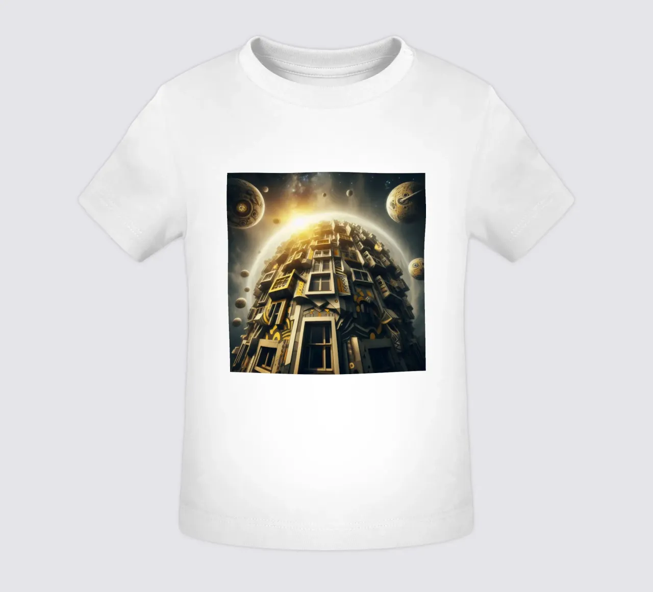 Sphere 028 - Futuristic Planet-Like Structure Baby T-Shirt von Spheres