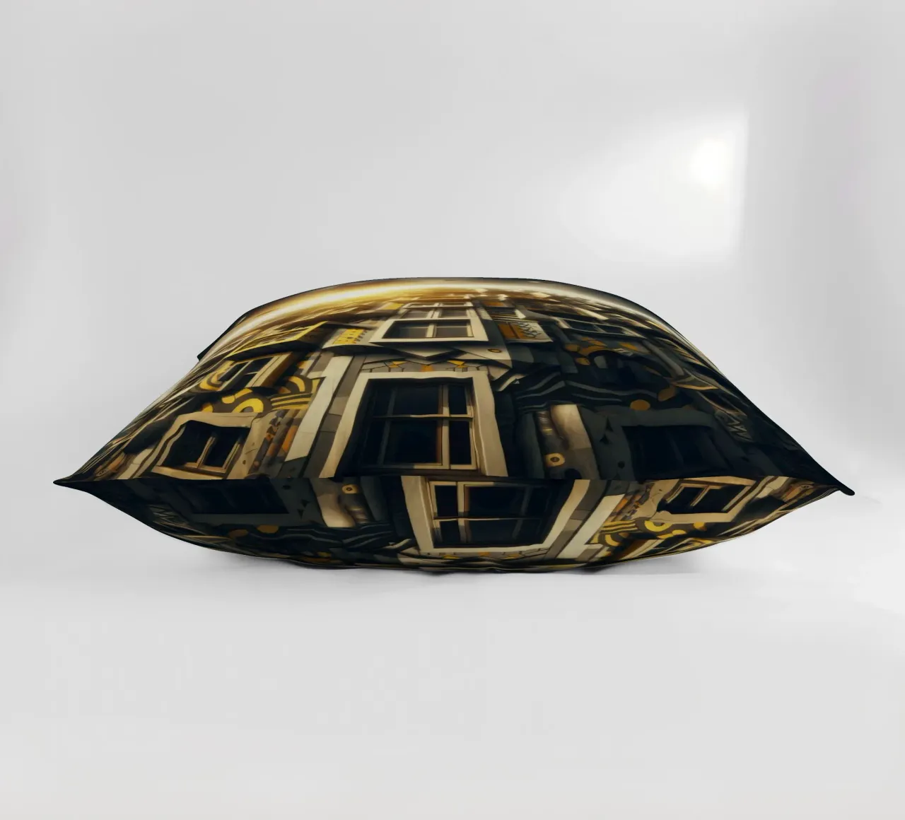 Sphere 028 - Futuristic Planet-Like Structure Kissen von Spheres